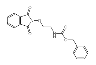N-[2-(苄氧基羰基氨基)乙氧基]邻苯二甲酰亚胺结构式