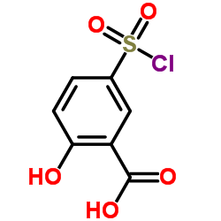 5-氯磺酰基-2-羟基苯甲酸结构式