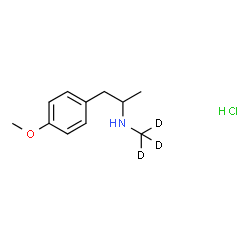 para-Methoxymethamphetamine-d3 (hydrochloride)结构式
