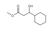(+/-)-methyl 3-(cyclohexyl)-3-hydroxypropanoate Structure