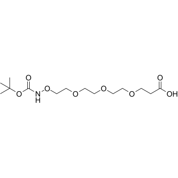 t-Boc-Aminooxy-PEG3-acid structure