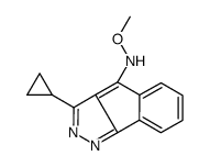 3-cyclopropyl-N-methoxyindeno[1,2-c]pyrazol-4-amine Structure