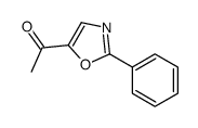 1-(2-苯基噁唑-5-基)乙酮结构式