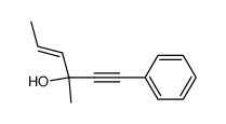 (E)-3-methyl-1-phenylhex-4-en-1-yn-3-ol Structure