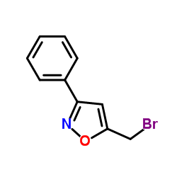 5-溴甲基-3-苯基异噁唑结构式