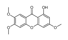 1-hydroxy-3,6,7-trimethoxyxanthone结构式