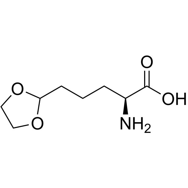 L-醛赖氨酸乙烯乙缩醛结构式