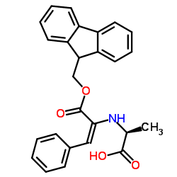 (R)-2-((((9H-芴-9-基)甲氧基)羰基)氨基)-5-苯基戊-4-烯酸结构式