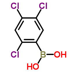 (2,4,5-Trichlorophenyl)boronic acid structure
