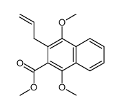 methyl (3-allyl-1,4-dimethoxynaphthalene-2-yl)carboxylate Structure
