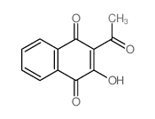 1,4-Naphthalenedione,2-acetyl-3-hydroxy-结构式