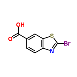 2-溴苯并噻唑-6-羧酸结构式