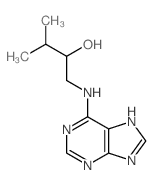 2-Butanol,3-methyl-1-(9H-purin-6-ylamino)-结构式