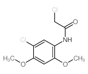 2-氯-N-(5-氯-2,4-二甲氧基苯基)乙酰胺结构式