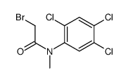 2-Bromo-N-methyl-2',4',5'-trichloroacetanilide structure