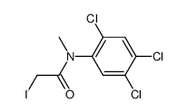 2-iodo-N-methyl-N-(2,4,5-trichlorophenyl)acetamide结构式