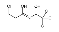 3-chloro-N-(2,2,2-trichloro-1-hydroxyethyl)propanamide结构式
