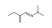 1-dimethylamino-1-aza-3-ethyl-1,3-butadiene结构式