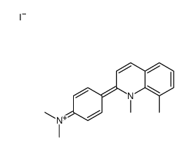 4-(1,8-dimethylquinolin-1-ium-2-yl)-N,N-dimethylaniline,iodide Structure
