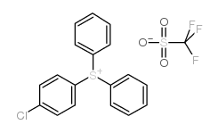 (4-氯苯基)二苯基三氟甲磺酸盐结构式