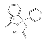 二苯基硅二(醇)二乙酸酯结构式
