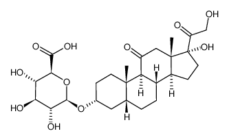 TETRAHYDROCORTISONE 3-(B-D-*GLUCURONIDE) structure