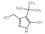 4-叔丁基-3-(羟基甲基)-1H-吡唑-5-醇结构式