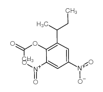 醋酸-2-另丁基-4,6-二硝基苯酯结构式