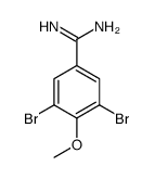 3,5-Dibromo-4-methoxybenzenecarboximidamide Structure