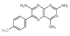 2,4,7-Pteridinetriamine,6-(4-methylphenyl)- Structure