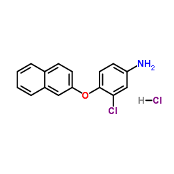 3-Chloro-4-(2-naphthyloxy)aniline hydrochloride (1:1) Structure
