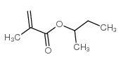 2-Propenoic acid,2-methyl-, 1-methylpropyl ester Structure