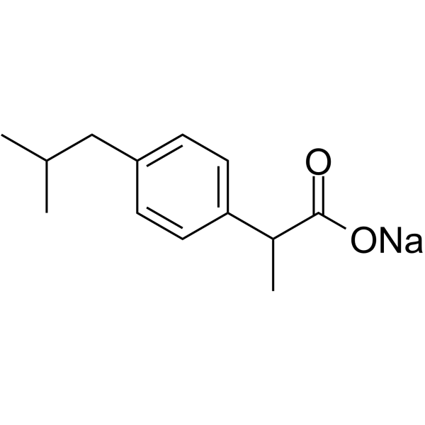 ibuprofen sodium salt Structure
