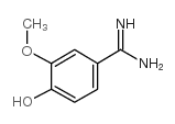 4-羟基-3-甲氧基苯甲脒结构式