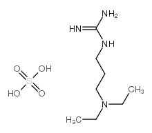 N-(3-二乙基氨基-丙基)-GUANI二NE硫酸盐结构式