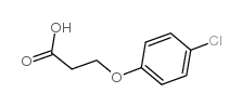 Propanoic acid,3-(4-chlorophenoxy)- Structure