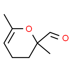 2H-Pyran-2-carboxaldehyde, 3,4-dihydro-2,6-dimethyl- (9CI)结构式