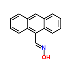 9-蒽甲醛肟,主要为顺式异构体结构式
