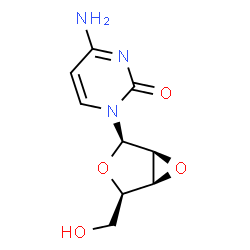 1-(2,3-anhydrolyxofuranosyl)cytosine结构式