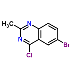 6-Bromo-4-chloro-2-methylquinazoline Structure