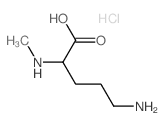 5-amino-2-methylamino-pentanoic acid结构式