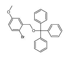 1-bromo-4-methoxy-2-(trityloxymethyl)benzene结构式