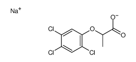 sodium 2-(2,4,5-trichlorophenoxy)propionate structure