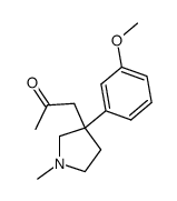 1-[3-(3-Methoxyphenyl)-1-methyl-3-pyrrolidinyl]-2-propanone结构式