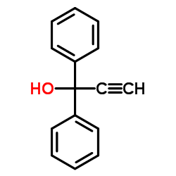1,1-二苯基-2-丙炔-1-醇结构式
