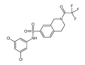 N-(3,5-dichlorophenyl)-2-(2,2,2-trifluoroacetyl)-3,4-dihydro-1H-isoquinoline-7-sulfonamide Structure