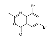 6,8-dibromo-2-methyl-3,1-benzoxazin-4-one结构式