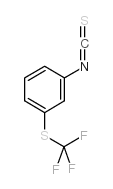 1-异硫氰酸基-3-[(三氟甲基)硫基]苯结构式