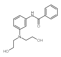 3-(N,N-二羟乙基)氨基苯甲酰苯胺结构式