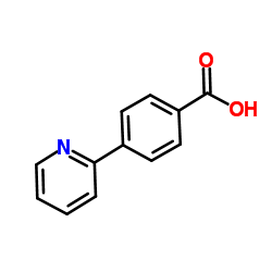4-(Pyridin-2-yl)benzoic acid Structure